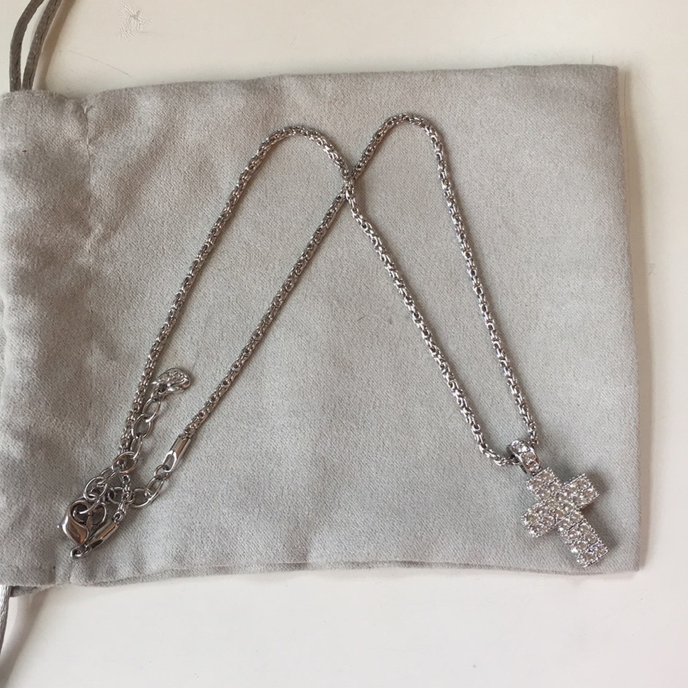 Swarovski Crystal Pave Cross Necklace